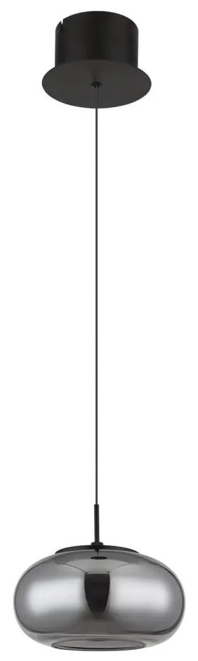 Lustră LED pe cablu Globo 15744H QUINTARA LED/6W/230V negru