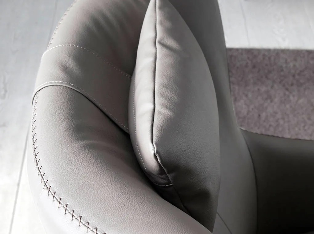 Fotoliu pivotant design modern Melvin AC 5044-A1001-PIEL