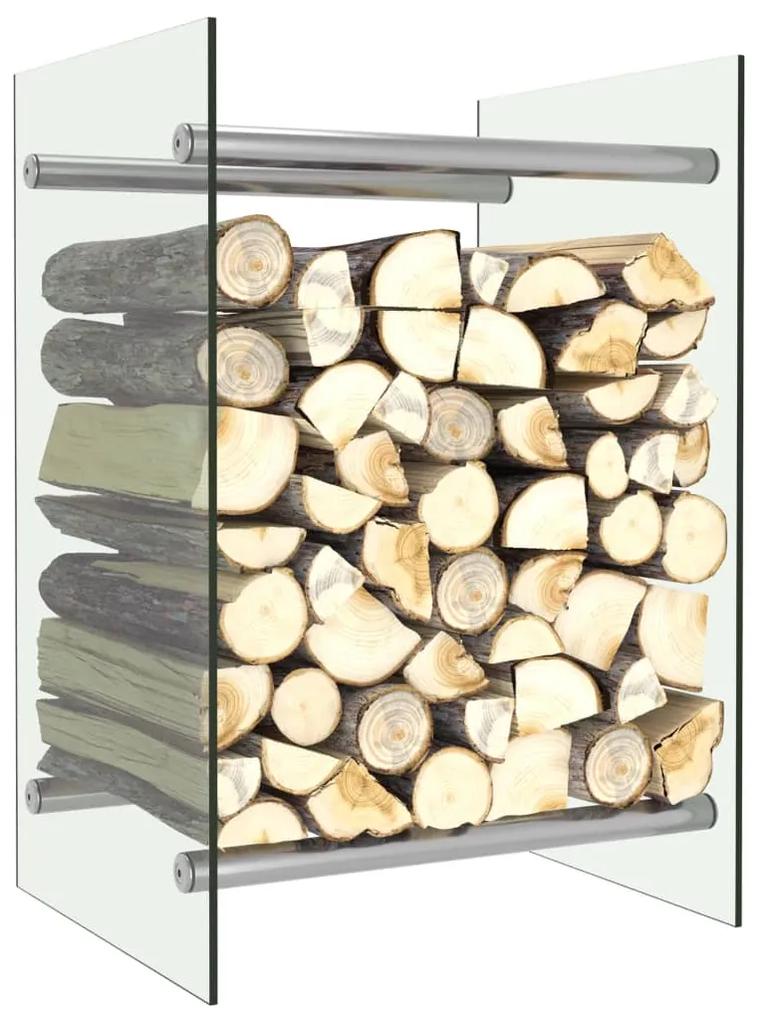 Rastel lemne de foc, transparent, 40 x 35 x 60 cm, sticla Transparent, 40 x 35  x 60 cm (w x d x h)