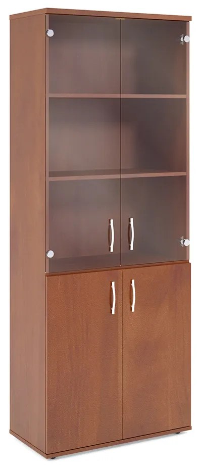 Dulap înalt Impress 74 x 37 x 190 cm, nuc închis