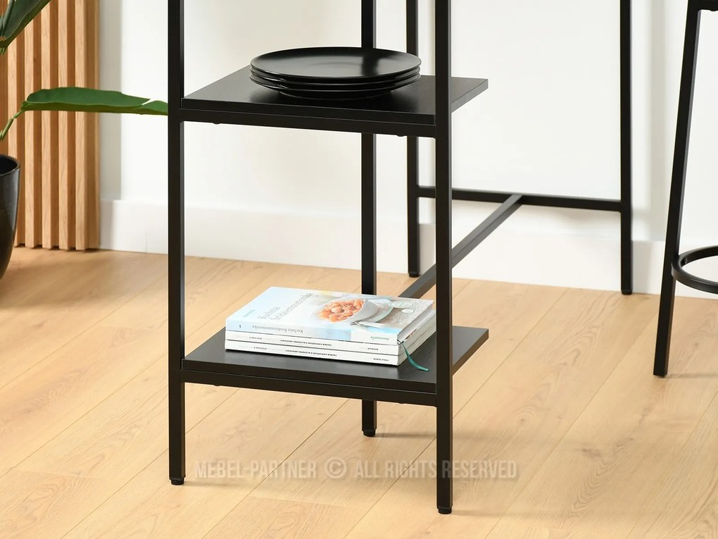 Scaun Everet (lemn negru + negru). 1111869
