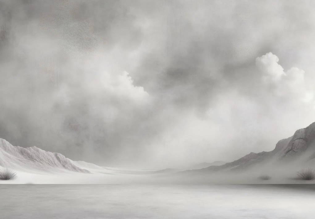 Fototapet - Pustiu gri (147x102 cm)