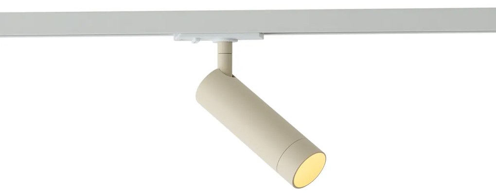Spot modern bej cu adaptor alb pentru sistem de șină monofazat GU10 35mm - Iconic Jeana Luxe