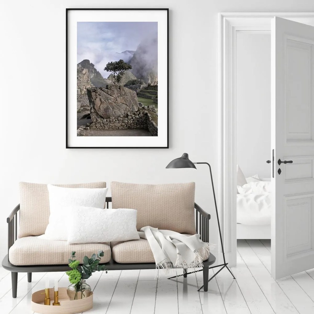 Poster - Copac pe stâncă (A4)