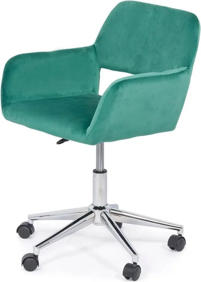 Scaun de birou din catifea OFF 380 verde