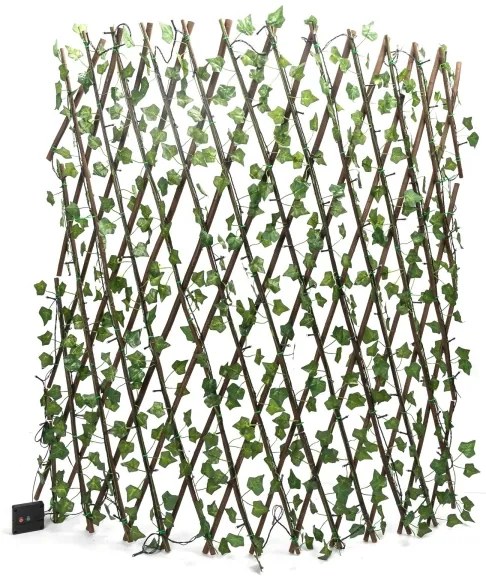 Instalație LED solară Aigostar 148xLED/2x1,2m IP65 alb cald iederă