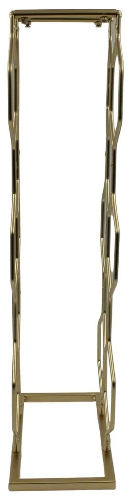 Suport 8 sticle metal 23x11x48cm auriu