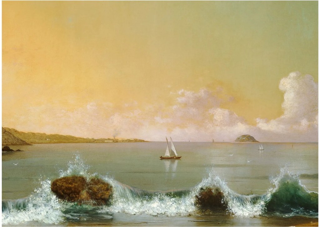 Tablou - Martin Johnson Heade, Rio de Janeiro Bay, reproducere (70x50 cm)
