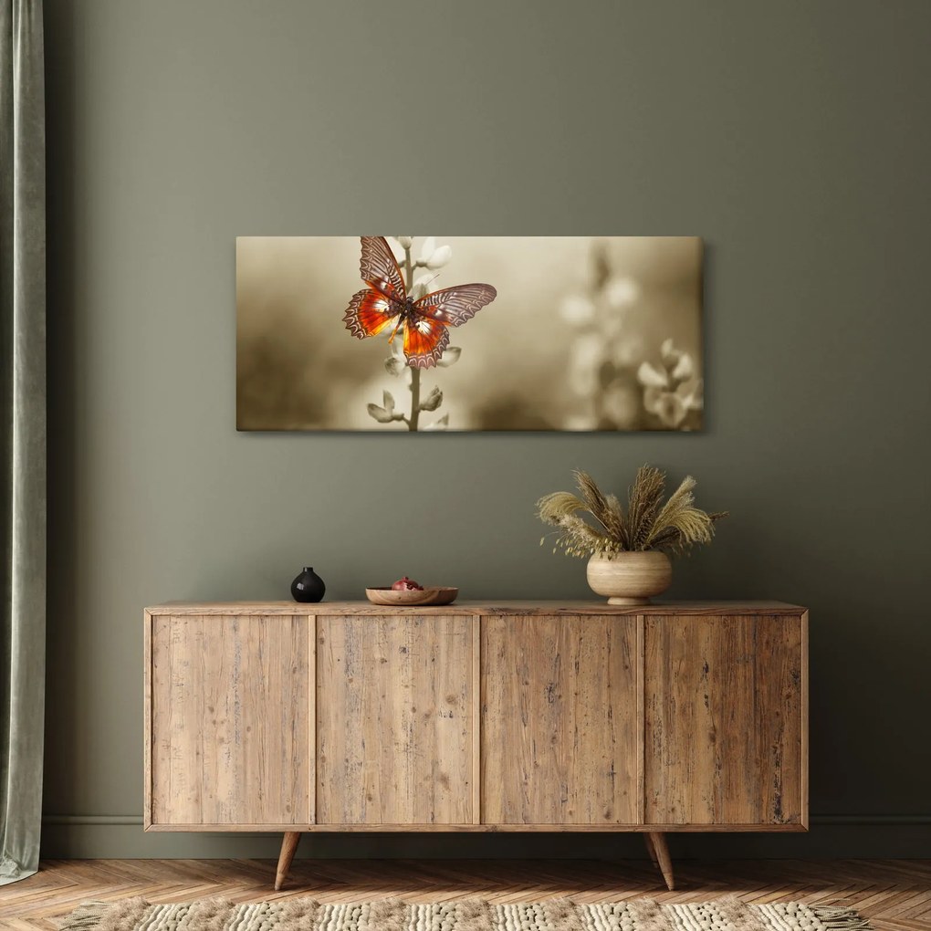 Tablou cu fluture (120x50 cm)