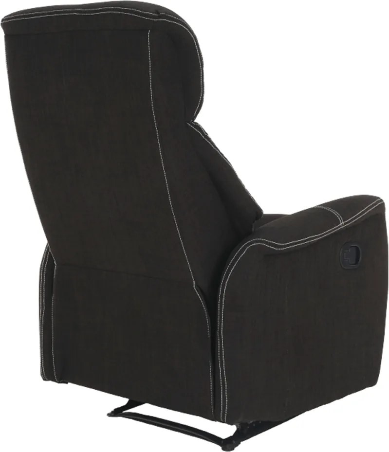 Fotoliu pentru relaxare, material textil ciocolatiu, KOMFY