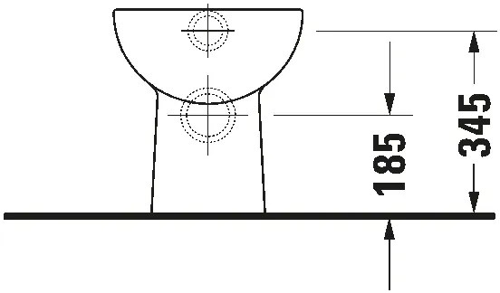 Vas WC pe pardoseală Duravit D-CODE 21080900002, ceramică, alb lucios
