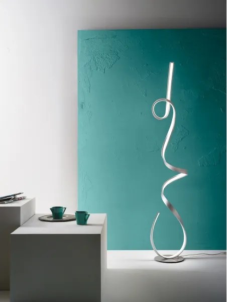 Ondaluce - Lampă de podea LED dimabilă LUMEN LED/30W/230V 160 cm argintie