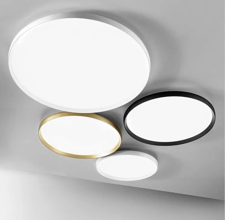 Plafoniera LED design slim ACELIA 50cm, auriu, alb sau negru