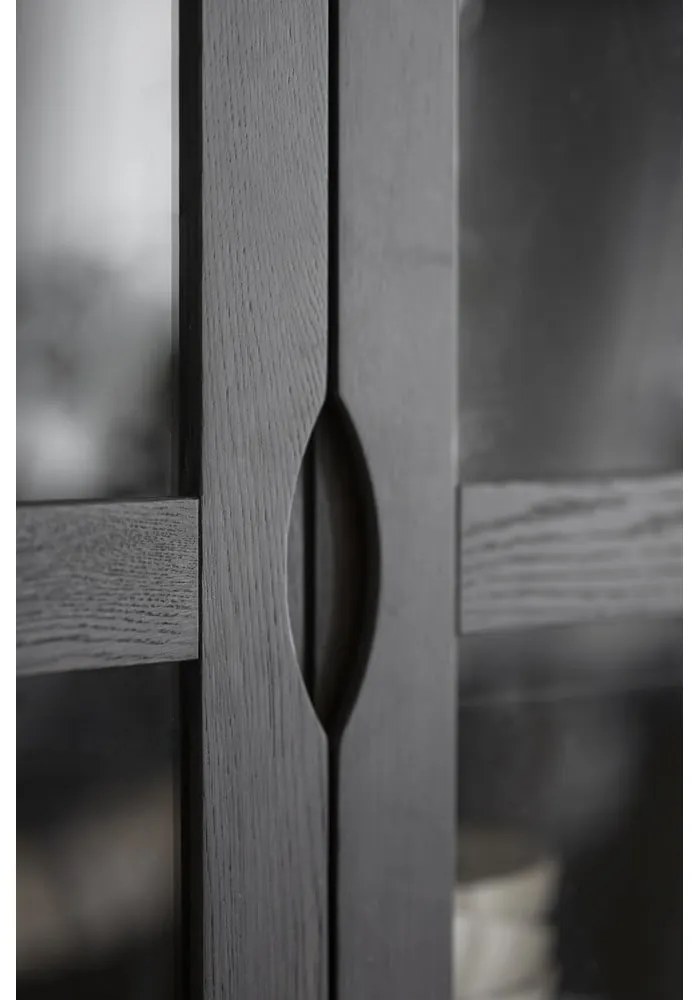 Vitrină maro cu aspect de lemn de stejar 82x185 cm Filippa – Rowico