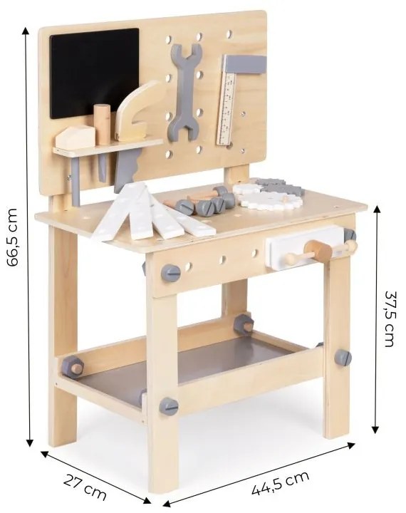 Atelier din lemn pentru copii masă ECOTOYS