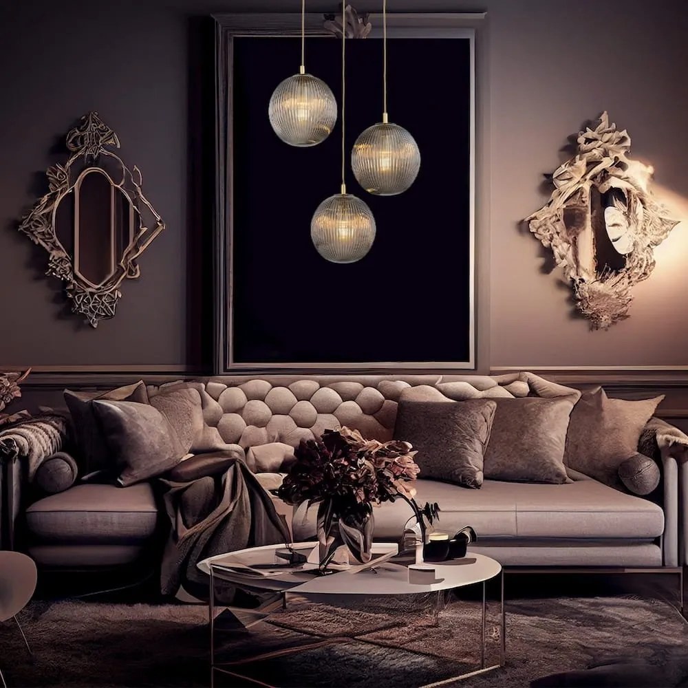 Lustra design modern cu 3 pendule Paloma