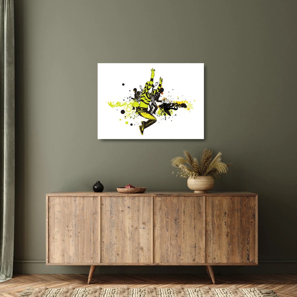 Tablou pe sticlă - Street dance (70x50 cm)
