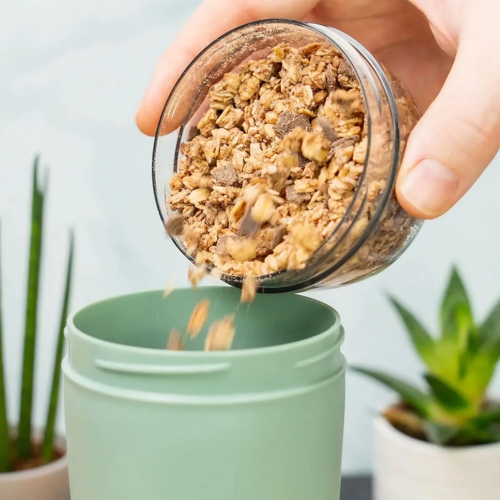 Cutie pentru gustări din două piese Westmark, 700ml, verde mentă, S