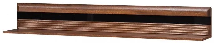 Etajera suspendata din pal Porti 35 Stejar Antic, l160xA25xH23 cm
