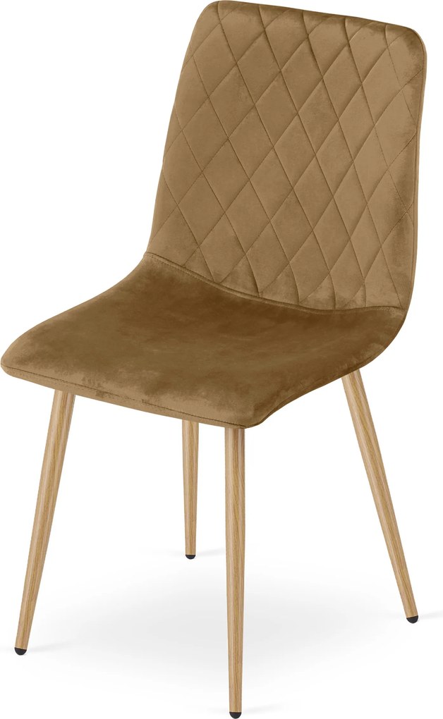 Scaun de catifea maro TURIN