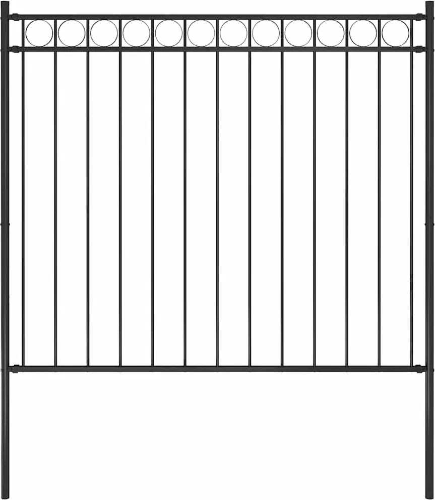 vidaXL Gard de grădină Assen oțel 1,7x1,5 m negru