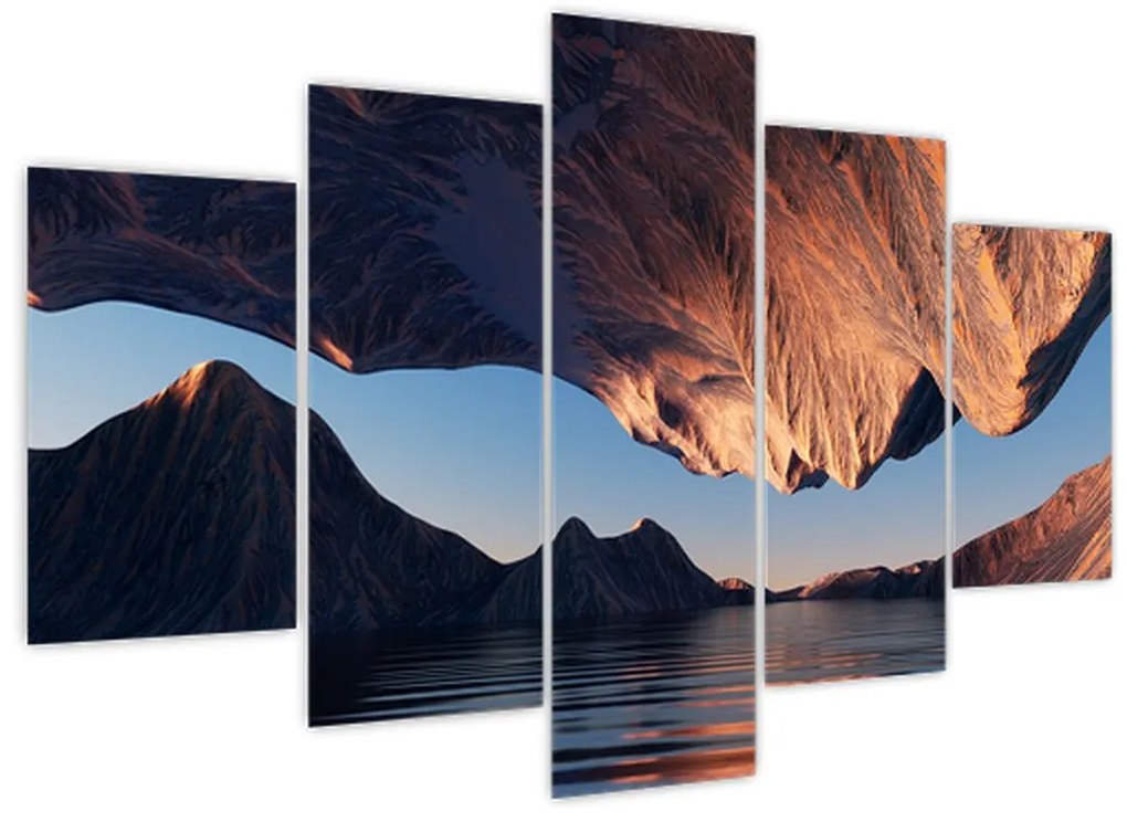 Tablou - Faleze 3D (150x105 cm)