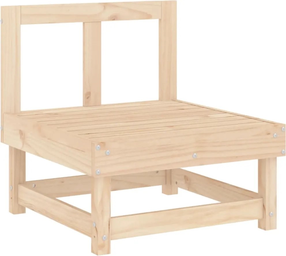 vidaXL Canapea de mijloc pentru grădină, lemn masiv de pin