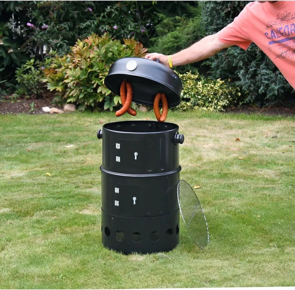 Grătar/afumătoare pe cărbuni Cattara Pisa, ø 40 cm