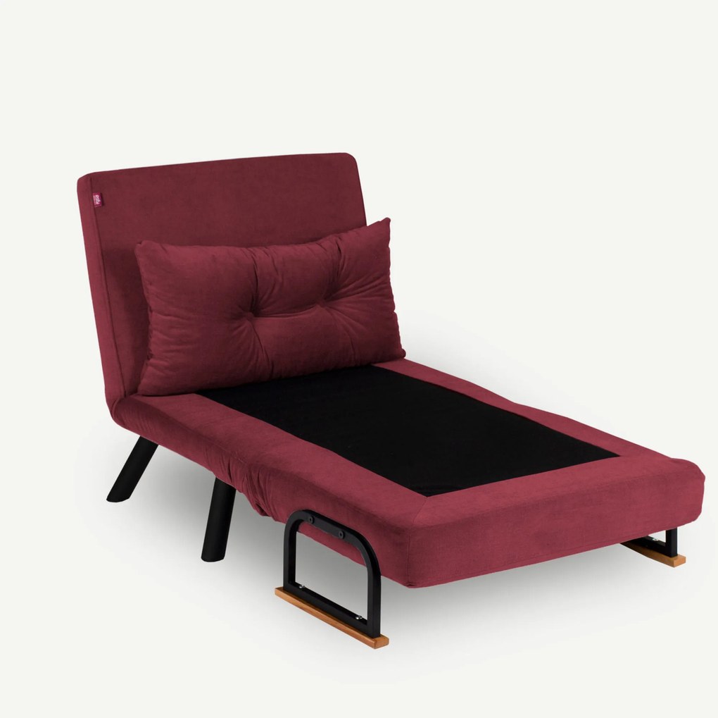 Fotoliu extensibil Sando Single - Maroon