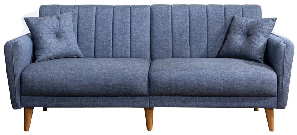 Canapea extensibilă cu 3 locuri Aqua-Dark Blue Albastru inchis