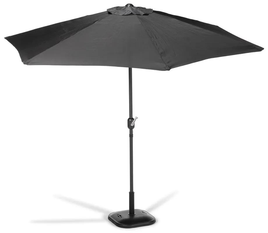 Umbrelă de soare fără suport Le Bonom Sun, ø 300 cm, negru