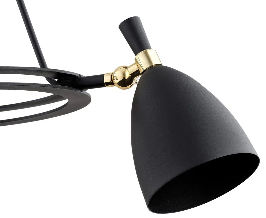 Lustra cu 3 spoturi design modern CHARLOTTE negru