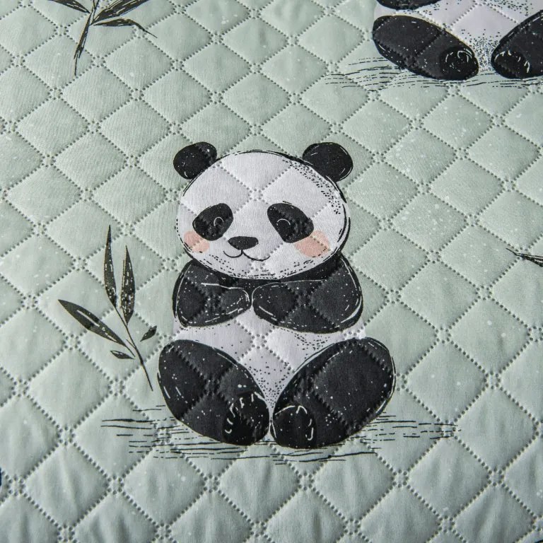 Cuvertura de pat PANDA RELAX verde Dimensiune: 170 x 210 cm