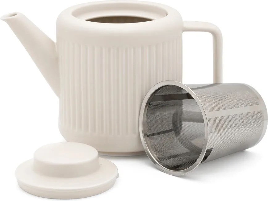 Ceainic alb cu filtru din porțelan 1,2 l Skagen – Bredemeijer