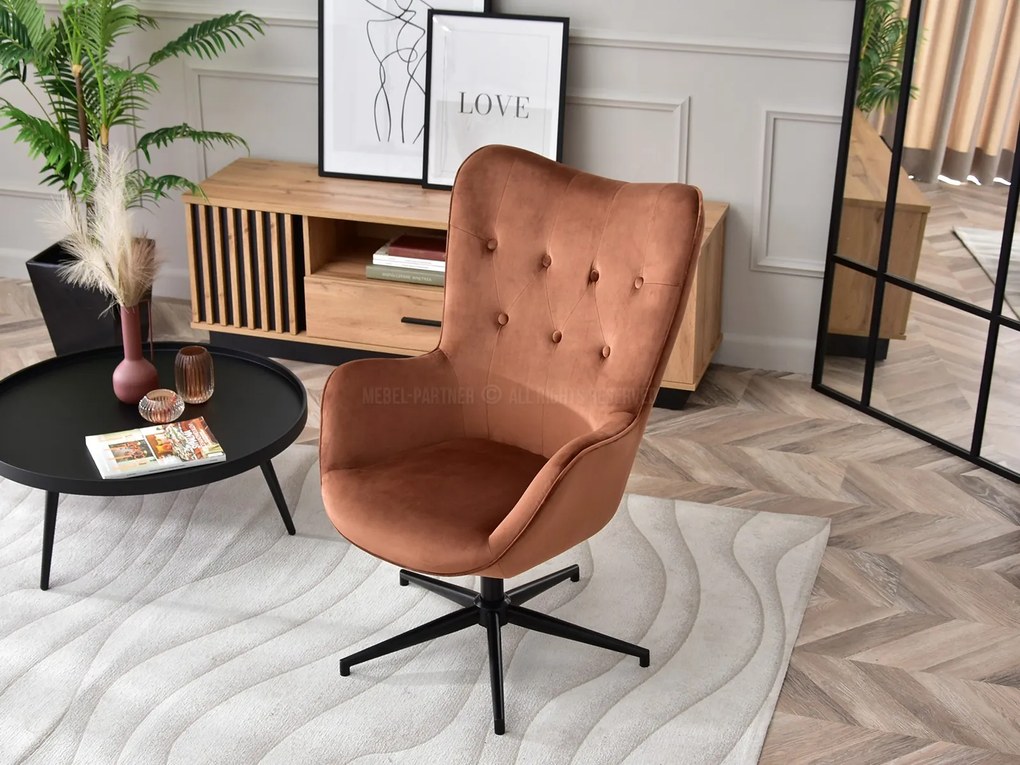 Fotoliu Truni (cupru + negru). Promo -12%. 1110421