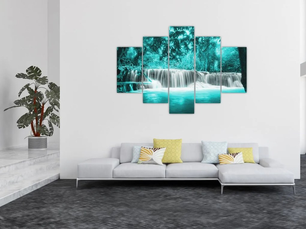 Tablou - Cascada albastră (150x105 cm)