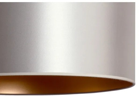 Duolla - Lustră pe cablu CANNES 1xE27/15W/230V d. 45 cm argintie/cupru