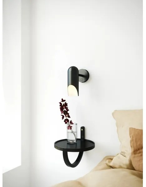 Nordlux - Aplică de perete ROCHELLE 1xGU10/8W/230V neagră