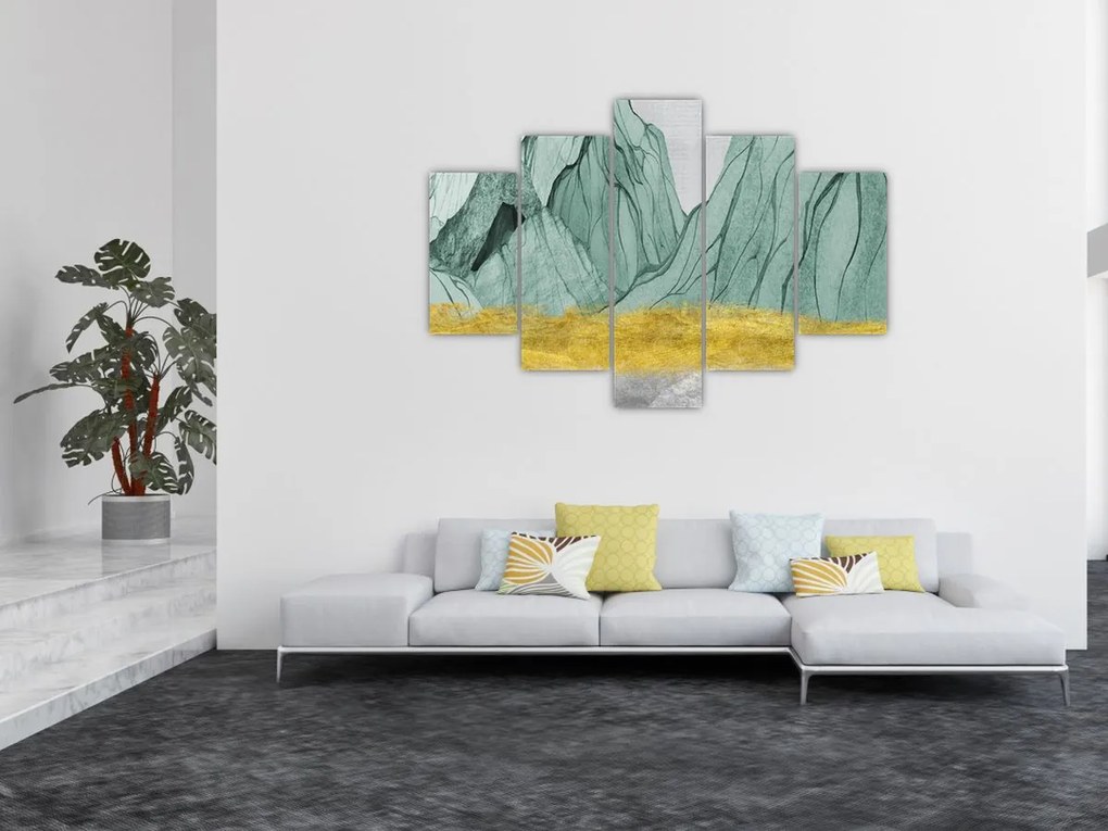 Tablou - Munții Smarald N⁰1 (150x105 cm)
