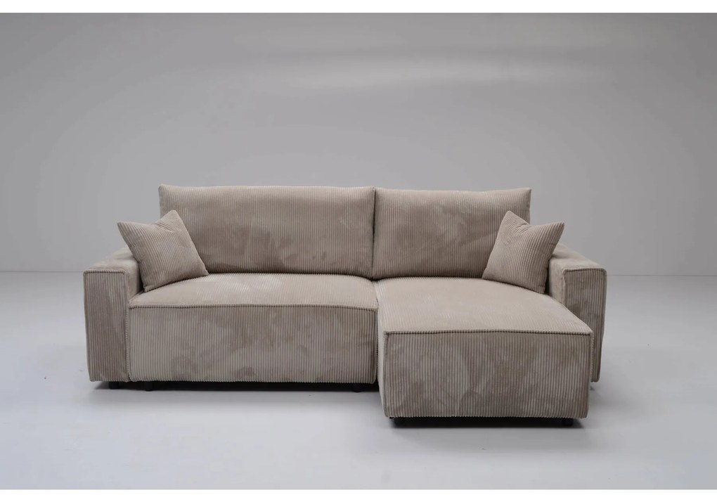 Coltar Extensibil Fausto, 240x150x89 cm, Stofa Beige