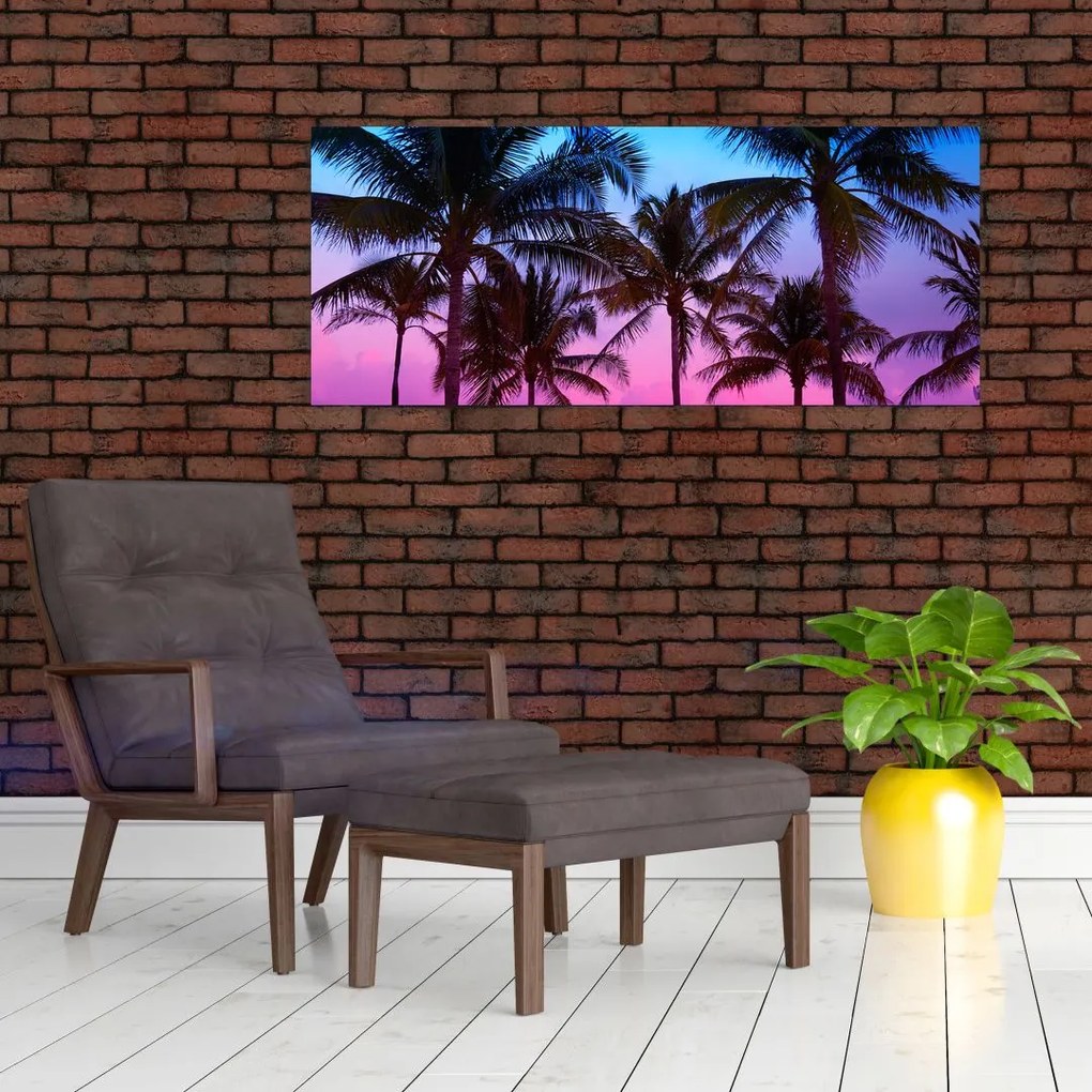 Tablou - Palmieri din Miami (120x50 cm)