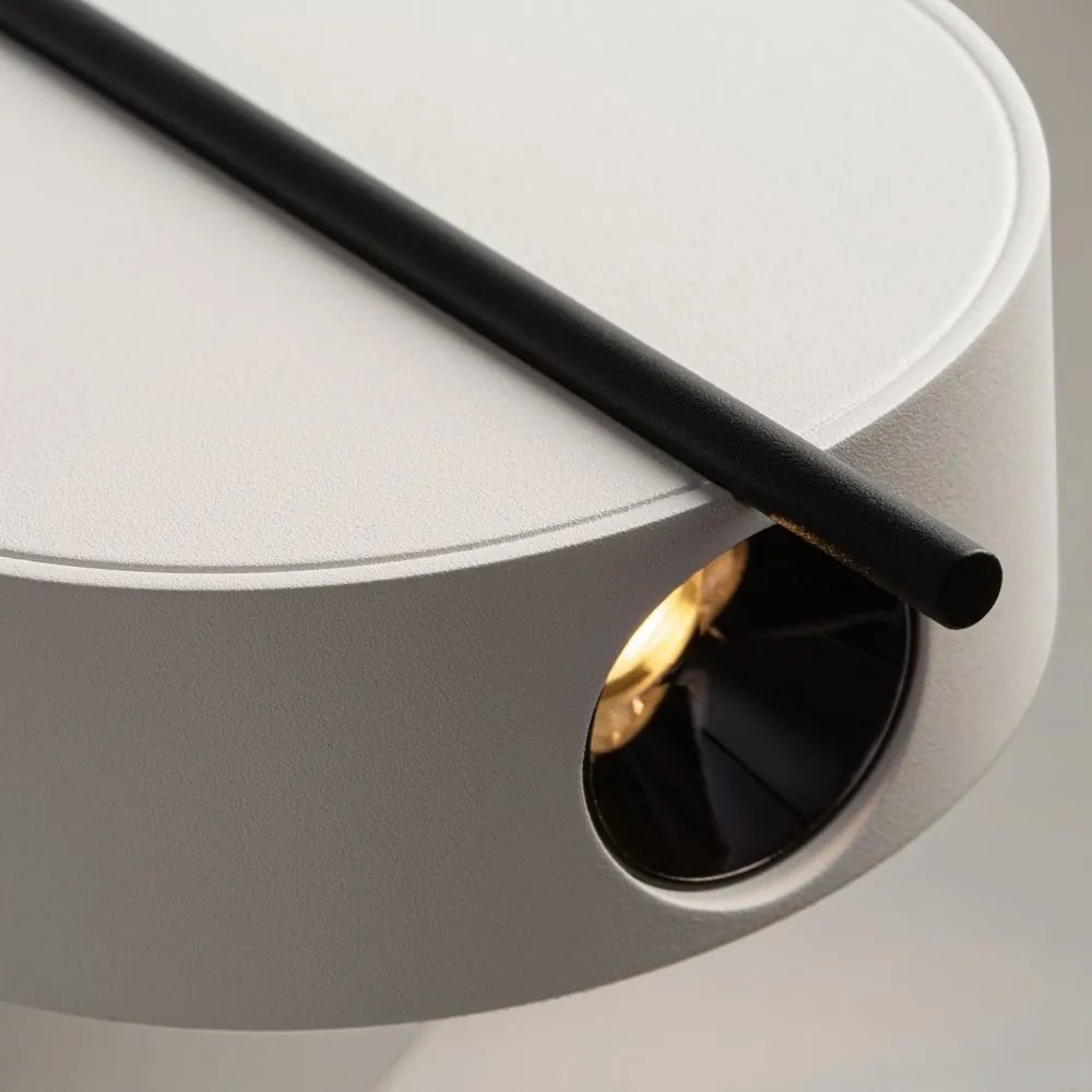 Aplica LED ambientala reglabila design modern minimalist Nuance alb/negru