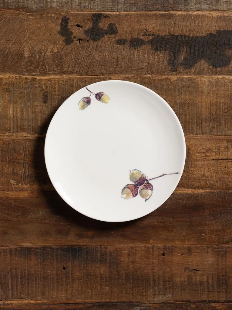 Set 4 farfurii desert fructe de toamna D20.5 cm, Carouge