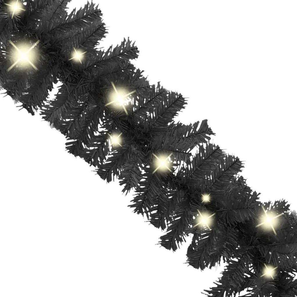 Ghirlanda de Craciun cu lumini LED, negru, 5 m 1, Negru, 5 m