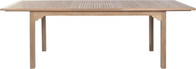 Masă dining pentru exterior extensibilă din lemn de tec 180–240 cm finisaj natural, „Malindi”