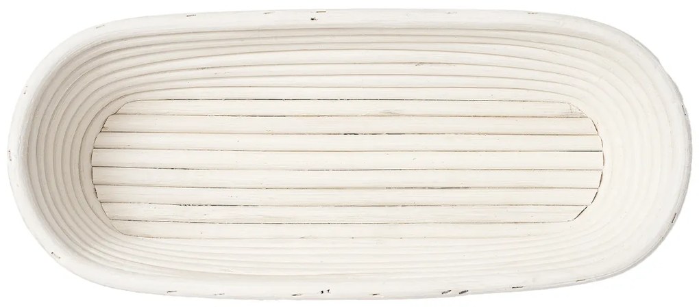 HOME ELEMENTS Coș oval cu inserție din țesătură,35 x 14 cm x 7,5 cm