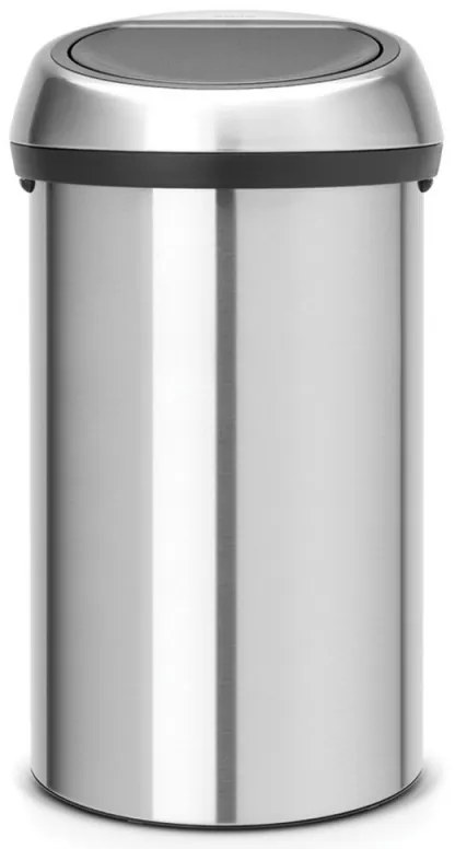 Cos de gunoi Brabantia Touch Bin 647255, 60 L, Deschidere lina si silentioasa, Rezistent la amprente, Ino /mat