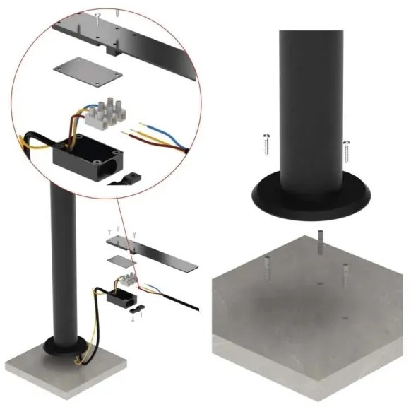 Lampă LED de exterior NIKA LED/12,5W/230V IP44 50 cm