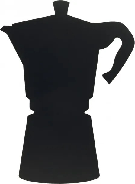 Tabla de scris autoadeziva Securit Silhouette Moka 39x29x0,3cm, include marker creta, negru