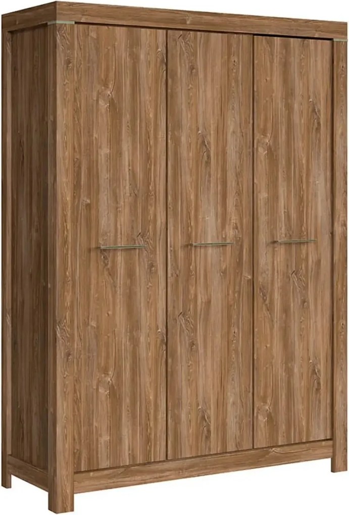 Dulap GENT, stejar, PAL, cu 3 usi, 150x56x210 cm